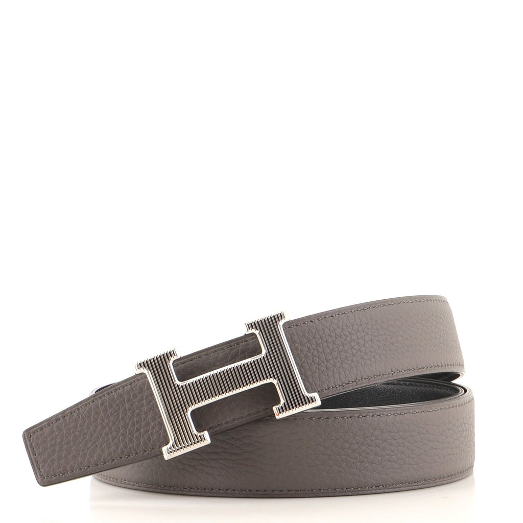 Constance Reversible Belt Leather with Guilloche Hardware Medium 110