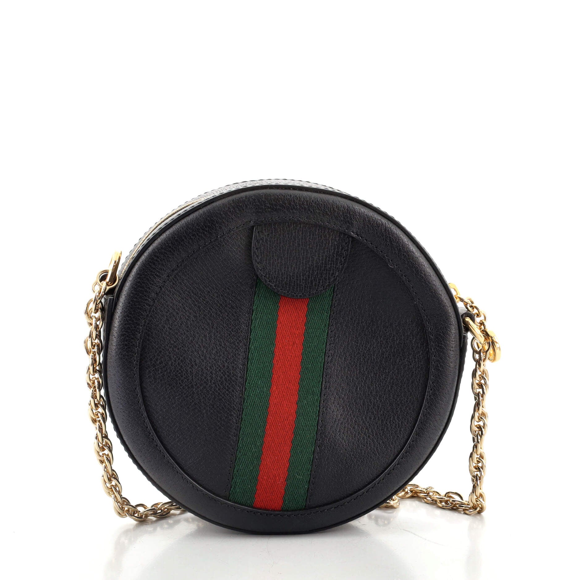 Ophidia Round Shoulder Bag Leather Mini