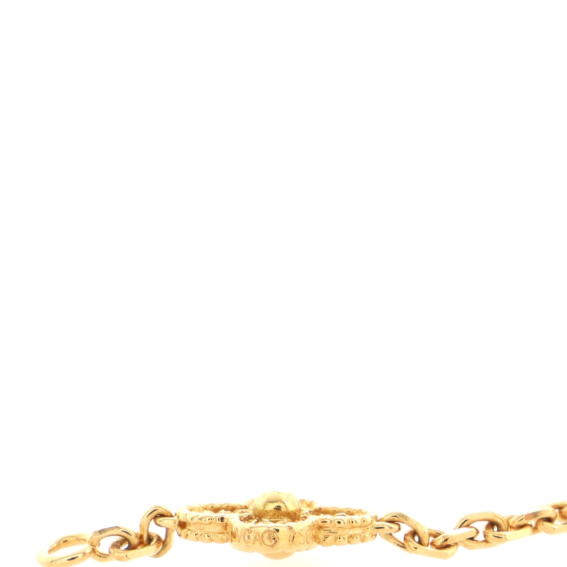 Vintage Alhambra 5 Motifs Bracelet 18K Yellow Gold