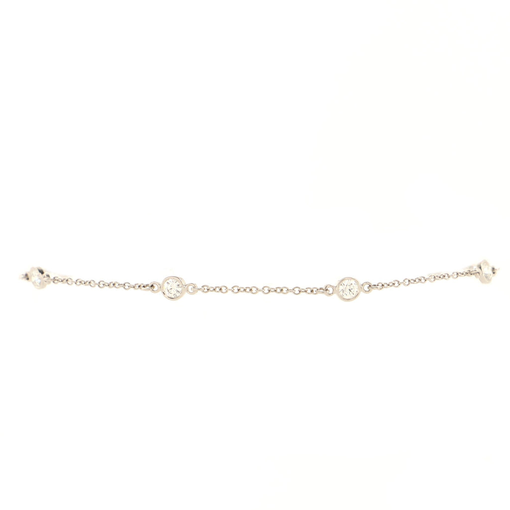 Elsa Peretti Diamonds by the Yard 6 Stone Bracelet Platinum with Diamonds 0.30CT