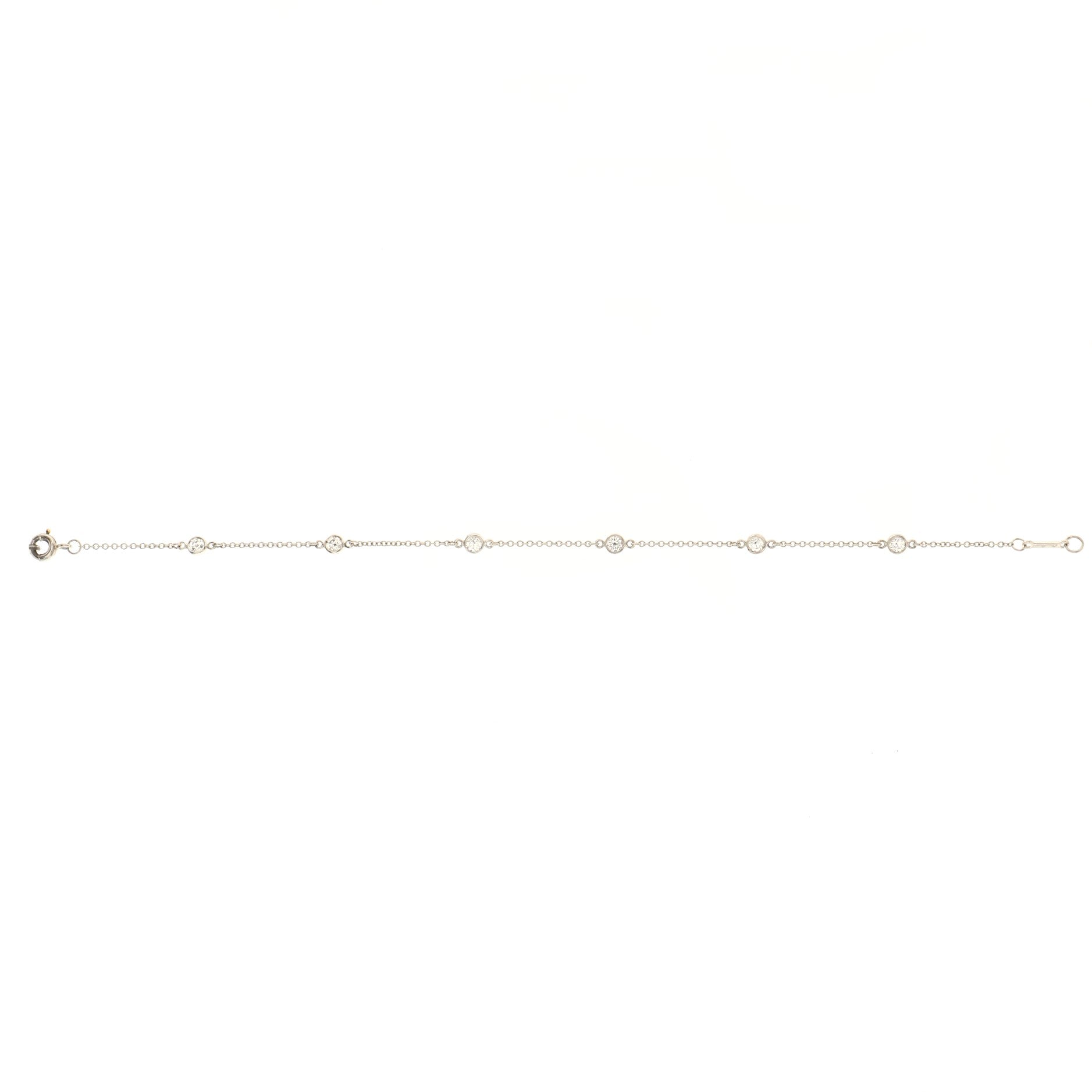 Elsa Peretti Diamonds by the Yard 6 Stone Bracelet Platinum with Diamonds 0.30CT