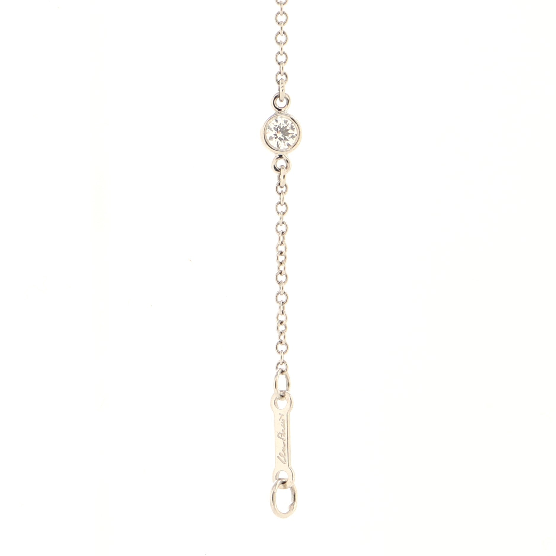 Elsa Peretti Diamonds by the Yard 6 Stone Bracelet Platinum with Diamonds 0.30CT