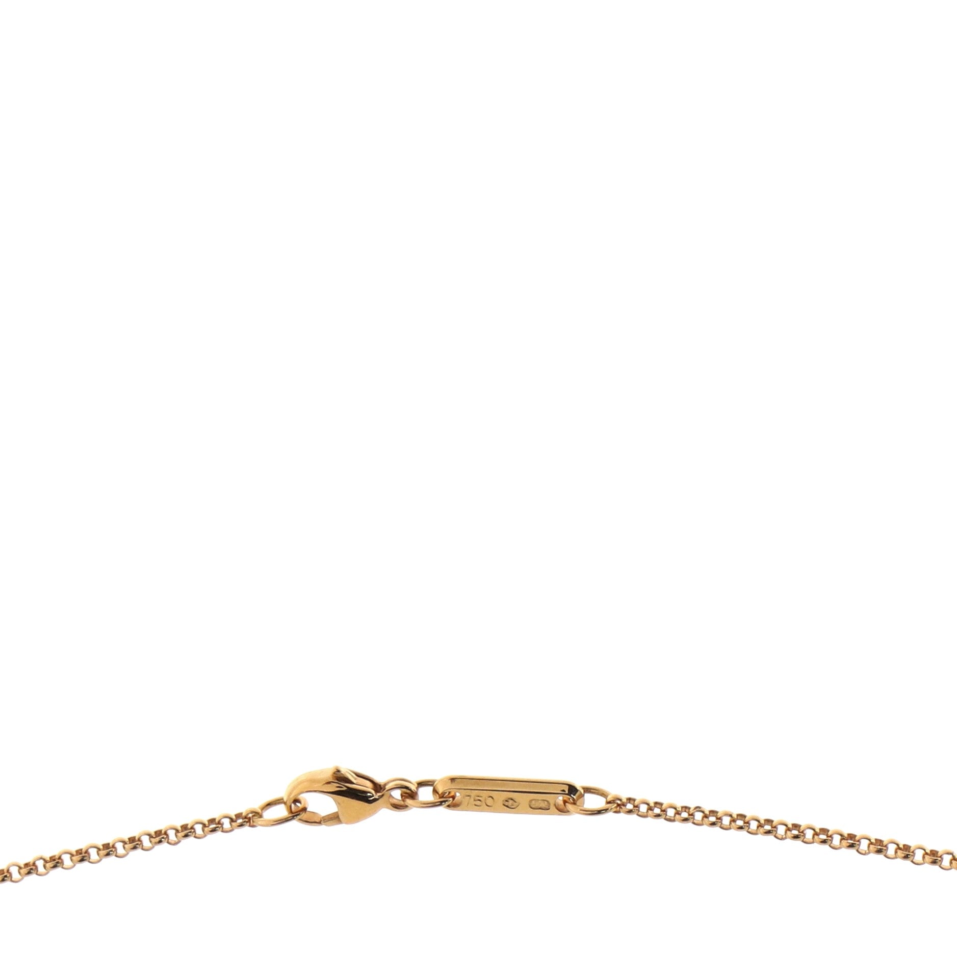 Happy Diamond Heart Pendant Necklace 18K Rose Gold with Floating Diamond