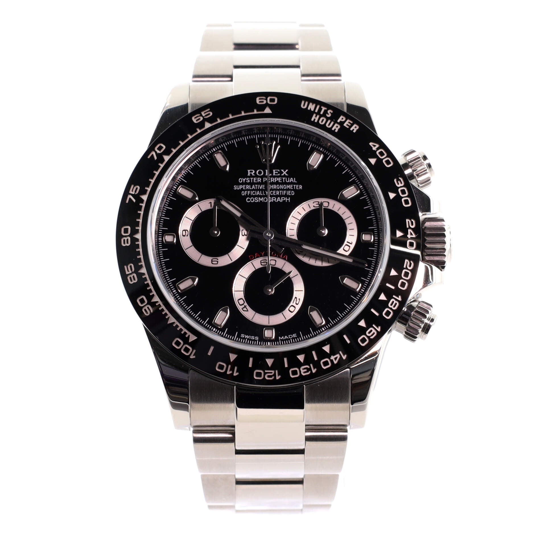 Oyster Perpetual Cosmograph Daytona Automatic Watch Stainless Steel and Cerachrom 40