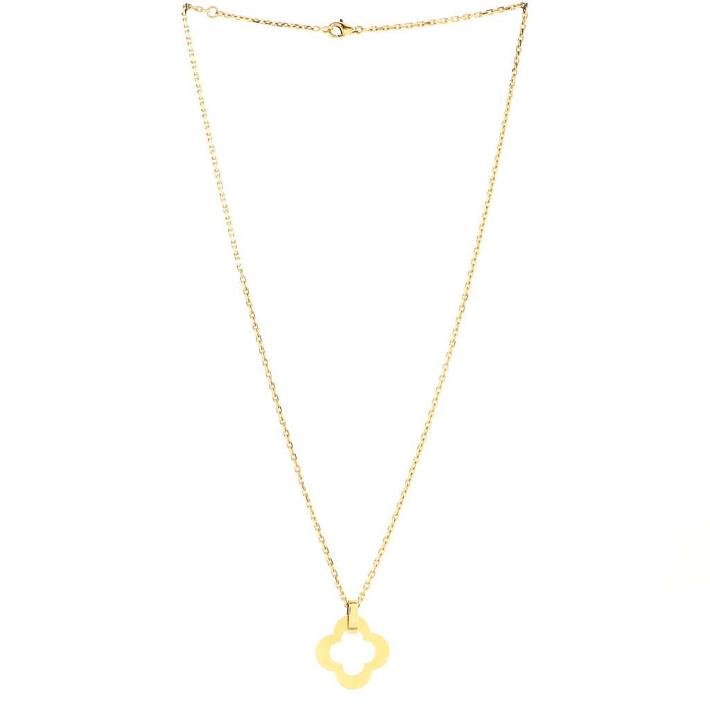 Byzantine Alhambra Pendant Necklace 18K Yellow Gold