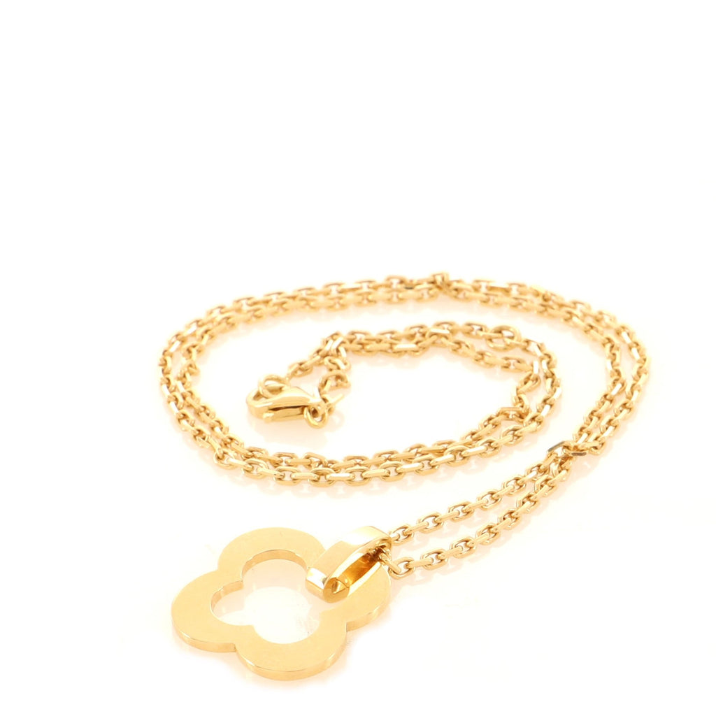 Byzantine Alhambra Pendant Necklace 18K Yellow Gold