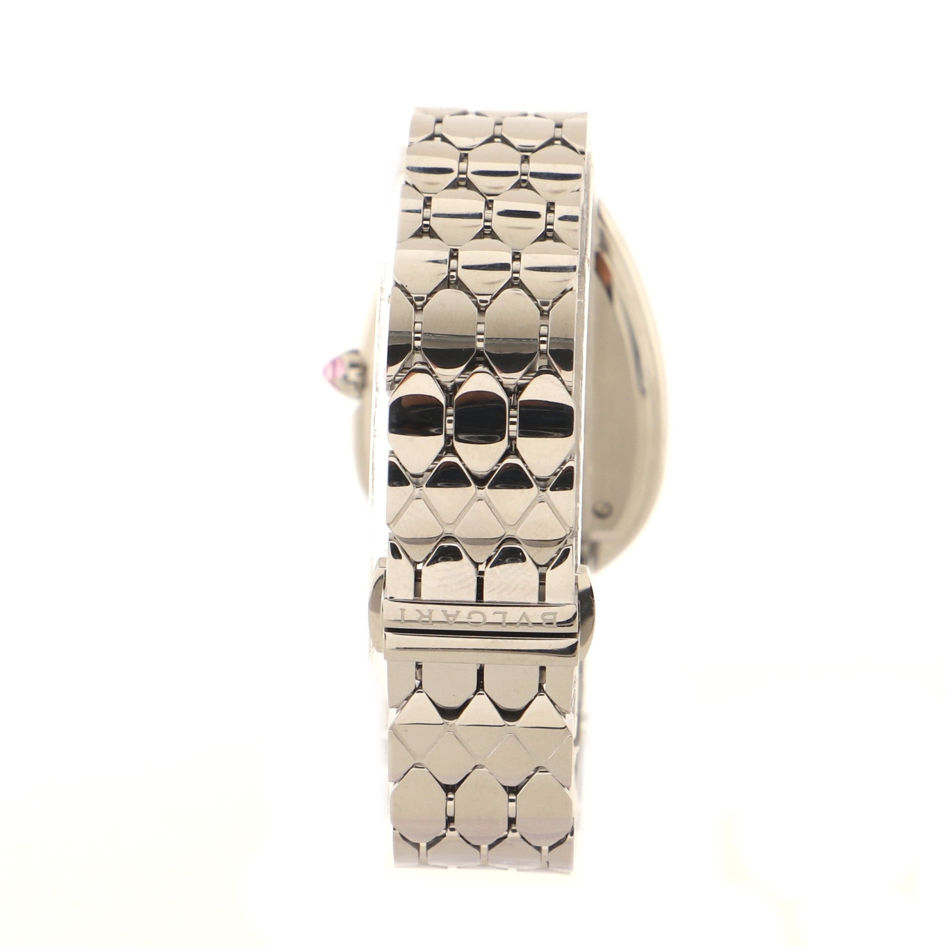 Serpenti Seduttori Quartz Watch Stainless Steel with Diamond Bezel 33