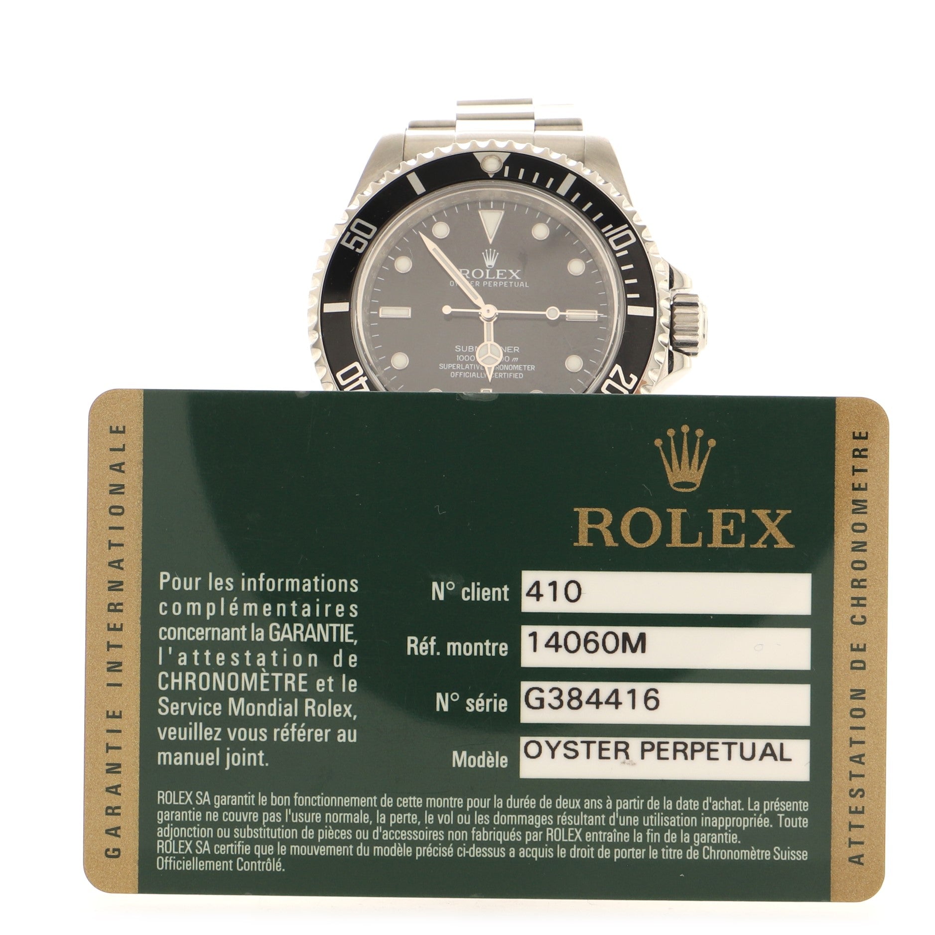 Oyster Perpetual Submariner Automatic Watch Stainless Steel 40