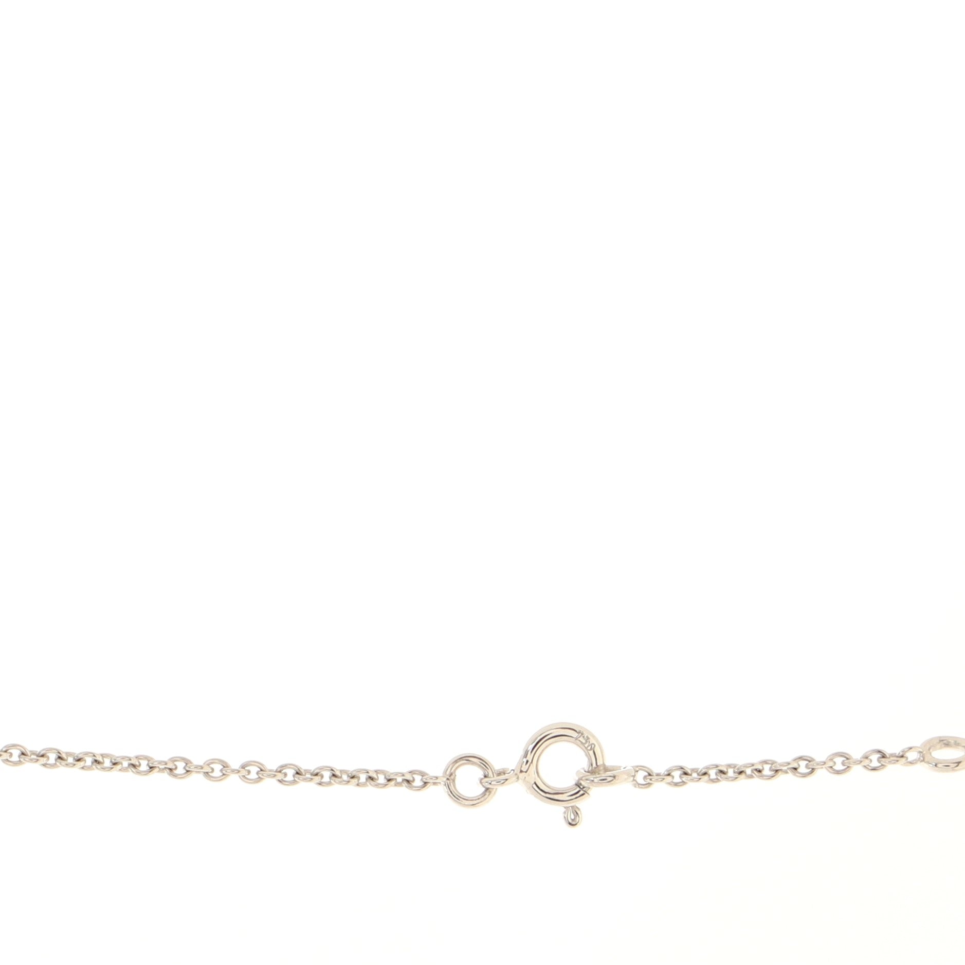 Birkin Amulette Pendant Necklace 18K White Gold and Diamonds