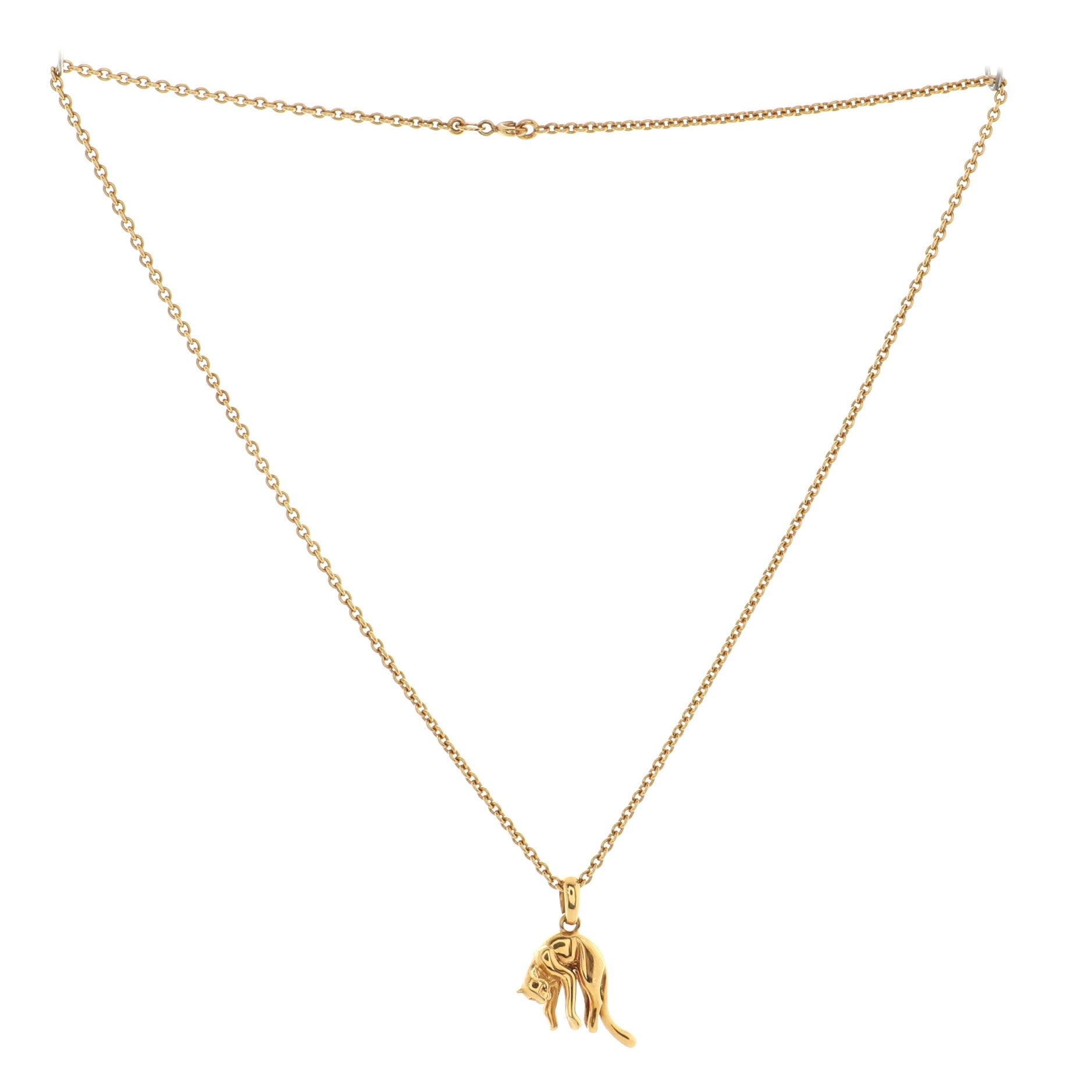 Panthere Pendant Necklace 18K Yellow Gold