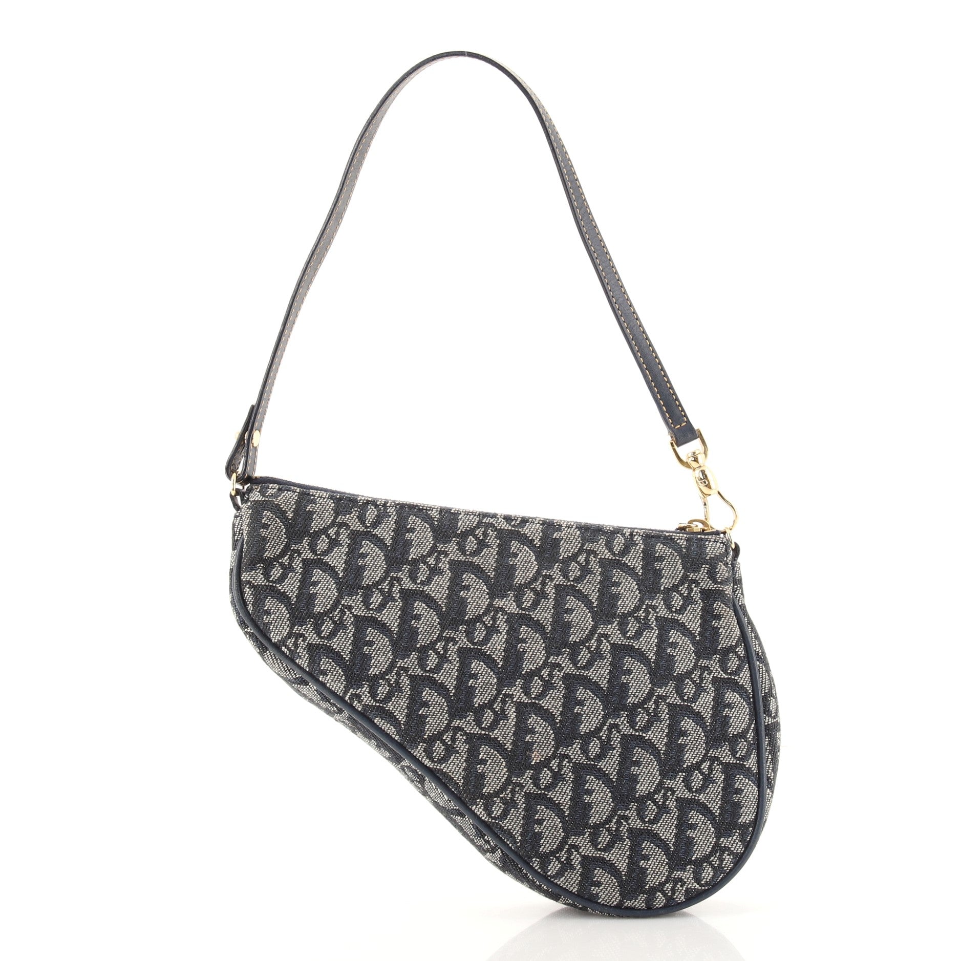 Vintage Saddle Bag Diorissimo Canvas Mini