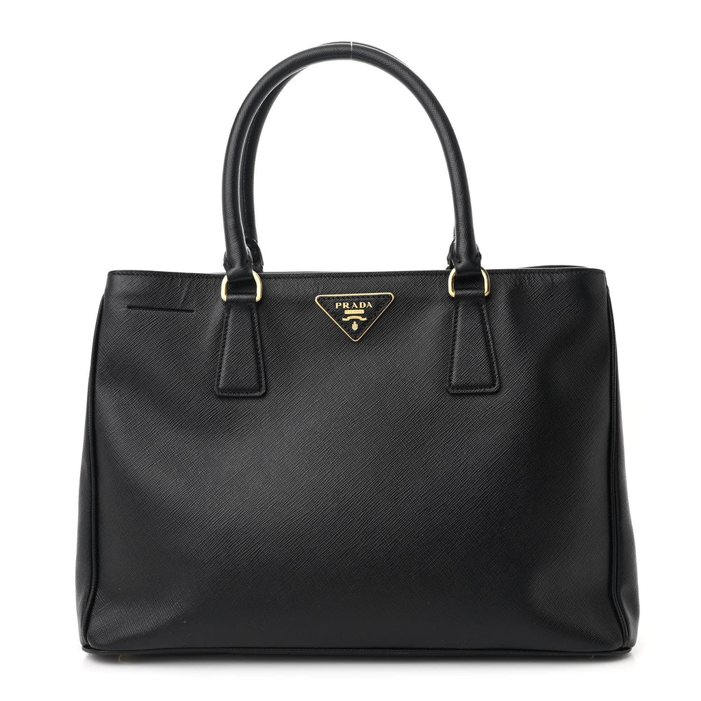 Saffiano Lux Medium Tote Tote Black
