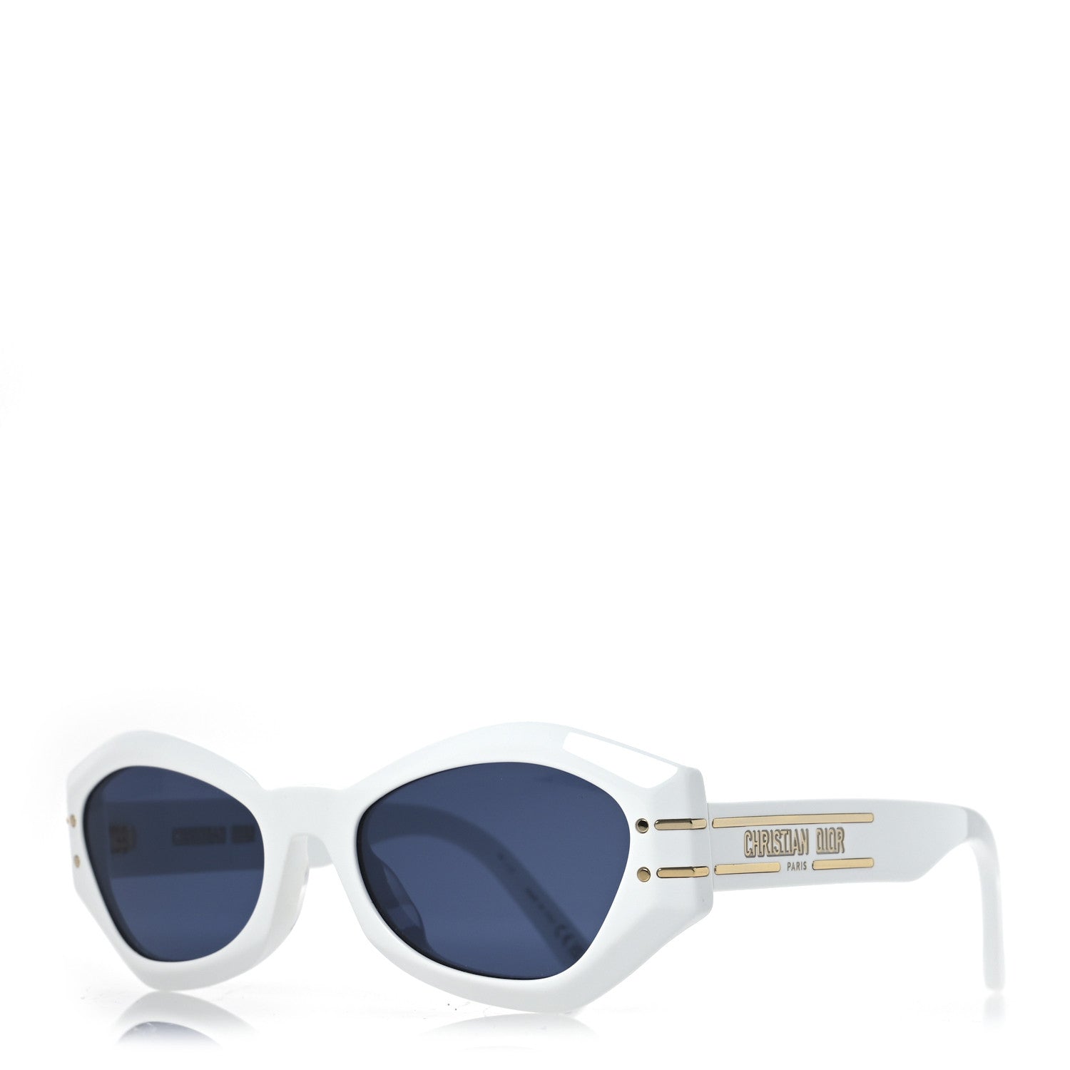 Acetate DiorSignature B1U Butterfly Sunglasses White