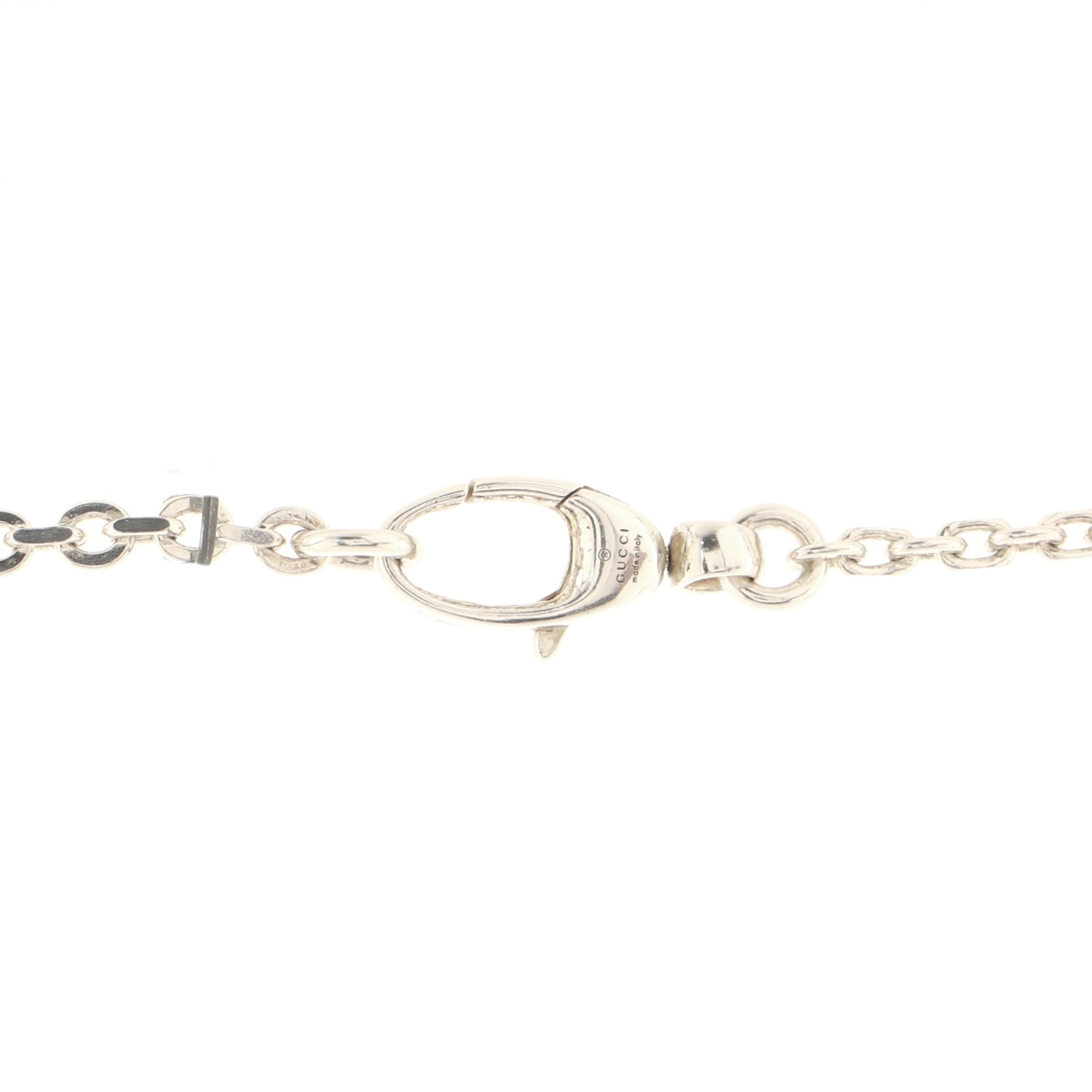 Bamboo Drop Pendant Necklace Sterling Silver