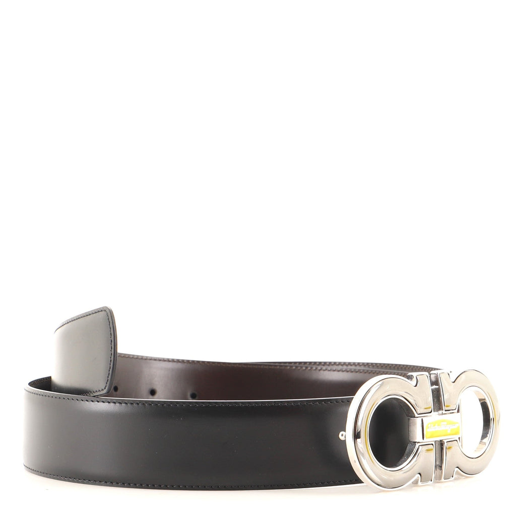 Gancini Belt Leather Wide 90