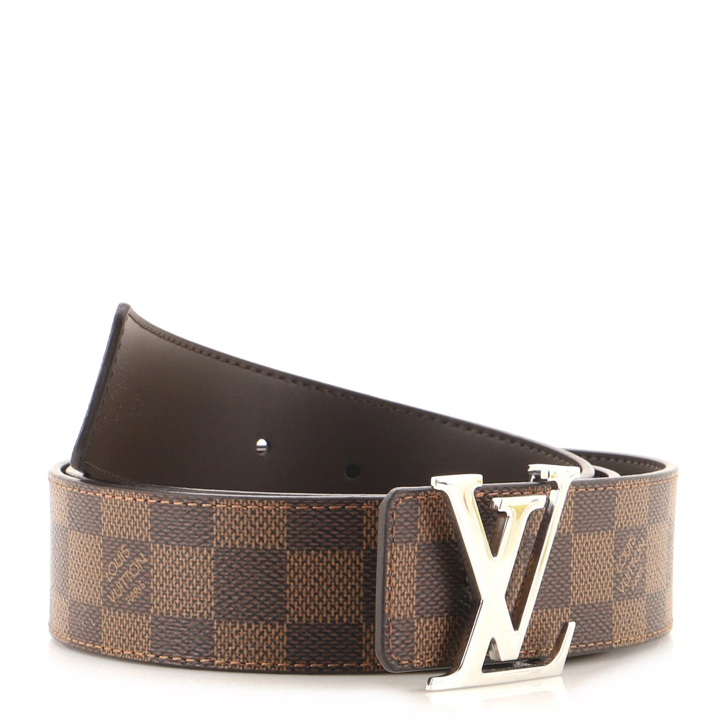 LV Initiales Reversible Belt Damier and Leather Wide 100