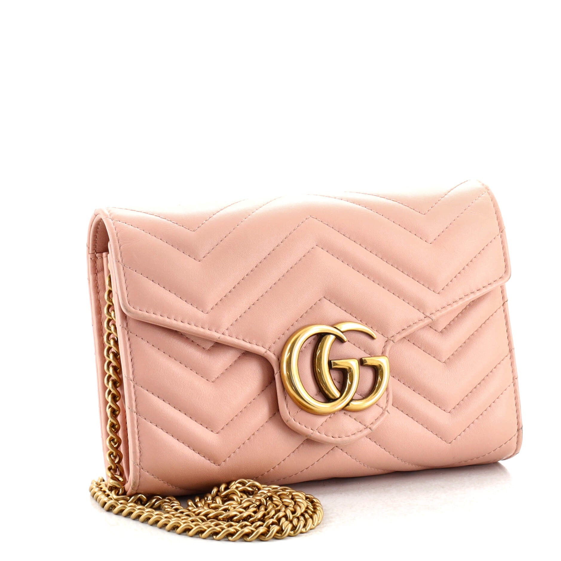 GG Marmont Chain Wallet Matelasse Leather Mini
