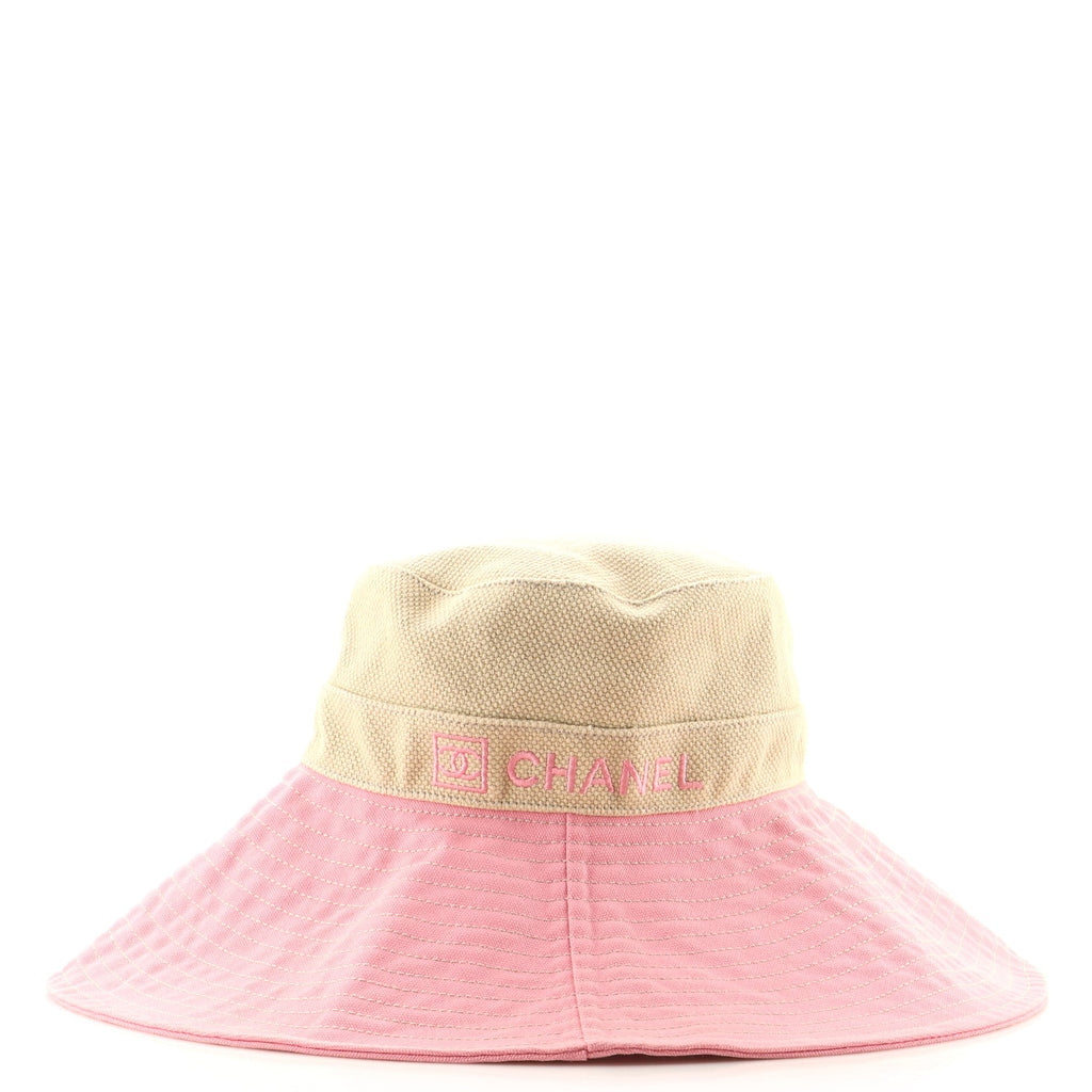 Logo Wide Brim Hat Cotton Large