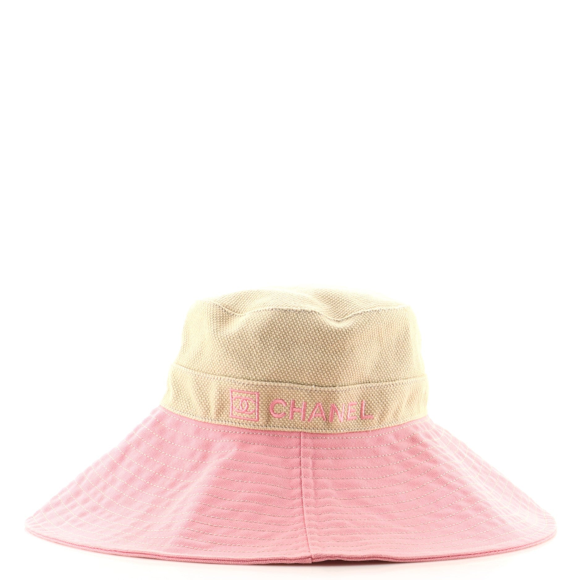 Logo Wide Brim Hat Cotton Large