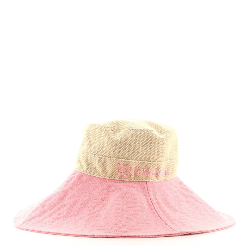 Logo Wide Brim Hat Cotton Large
