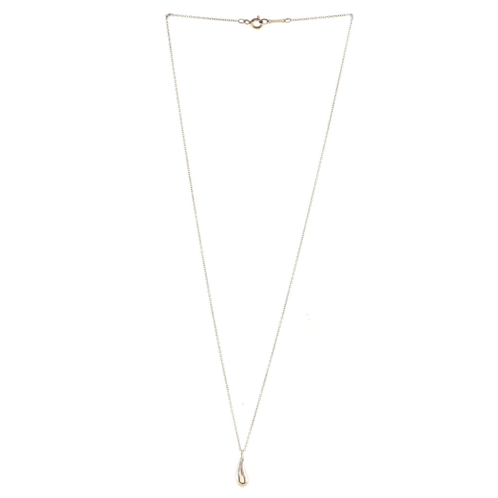 Elsa Peretti Teardrop Pendant Necklace Sterling Silver