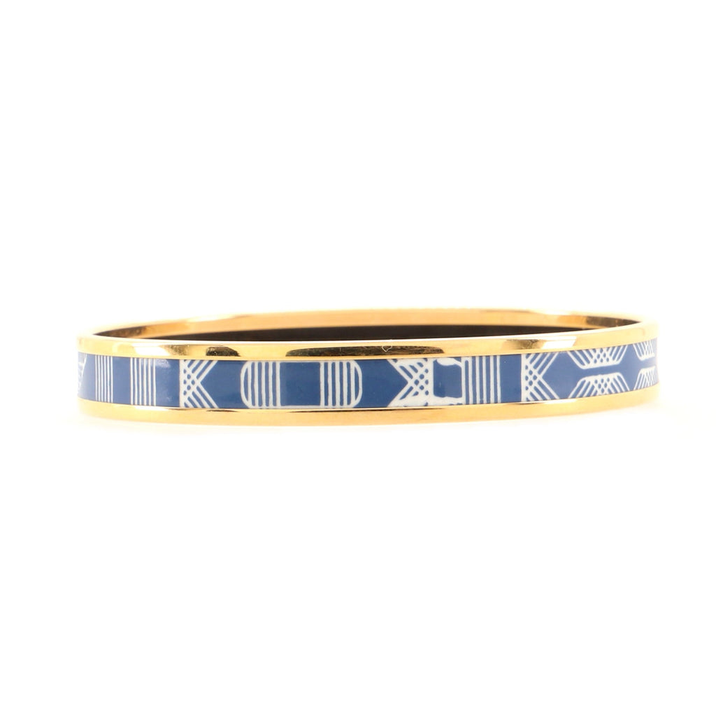 Bangle Bracelet Printed Enamel Narrow