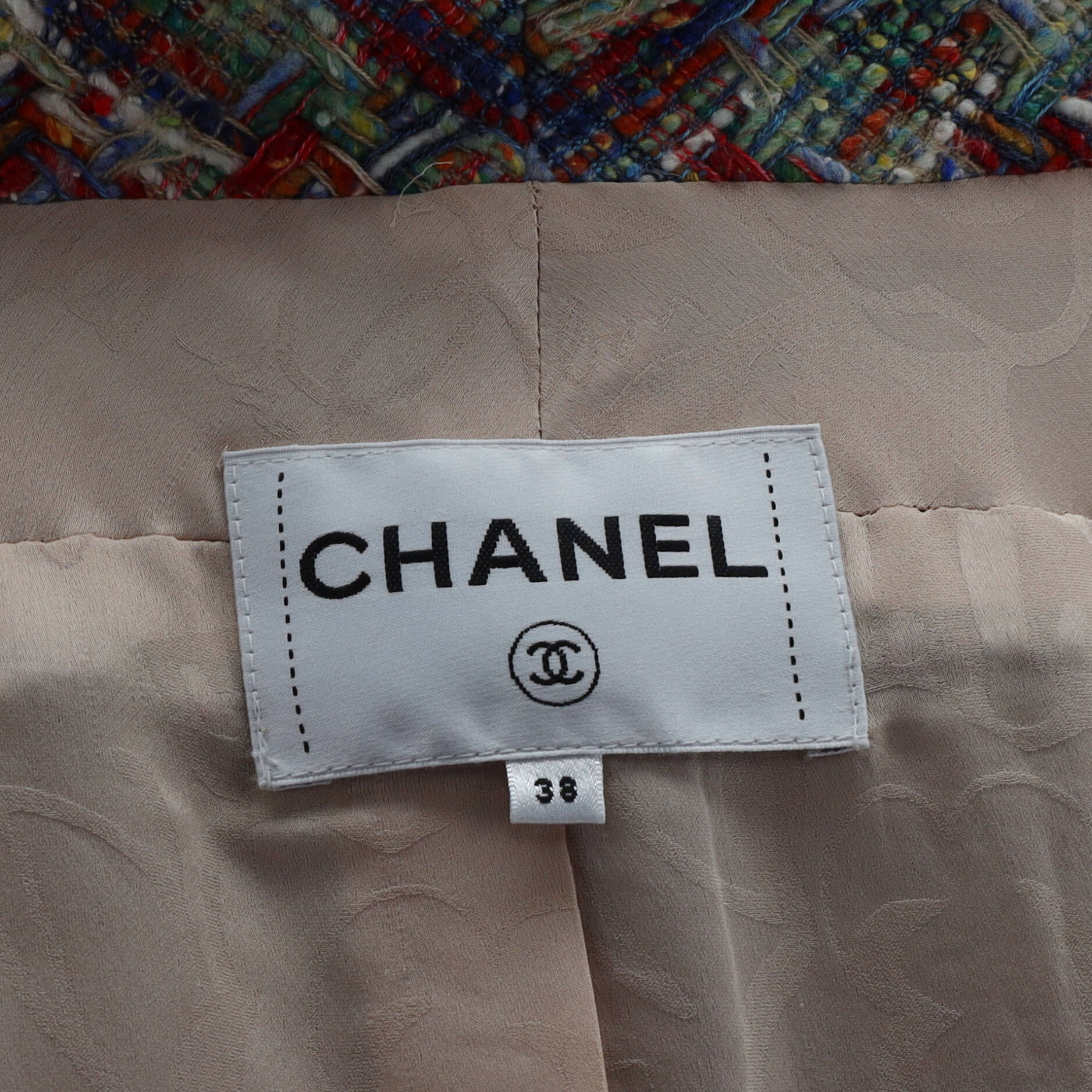 Women's Contrast Piping Belt Closure Cropped Jacket Tweed