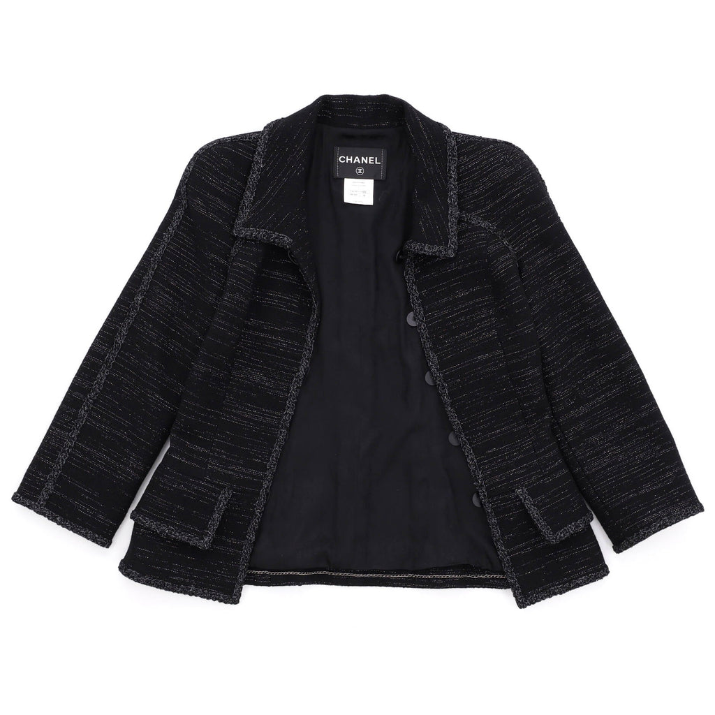 Women's Single Button Blazer Tweed