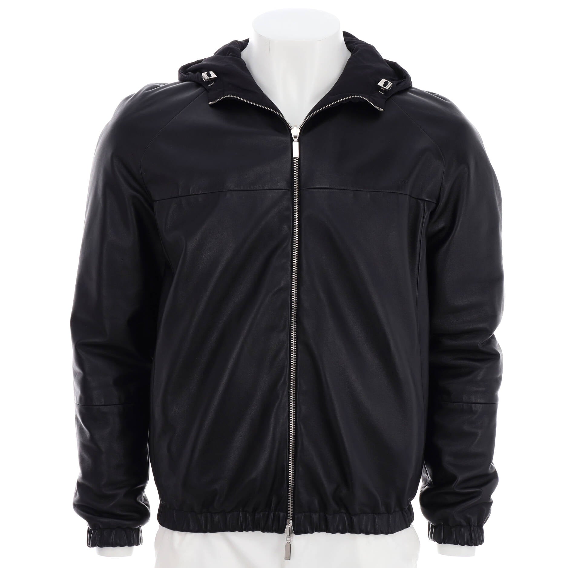 Men's Men's Zip Up Hoodie Lambskin with Cotton
