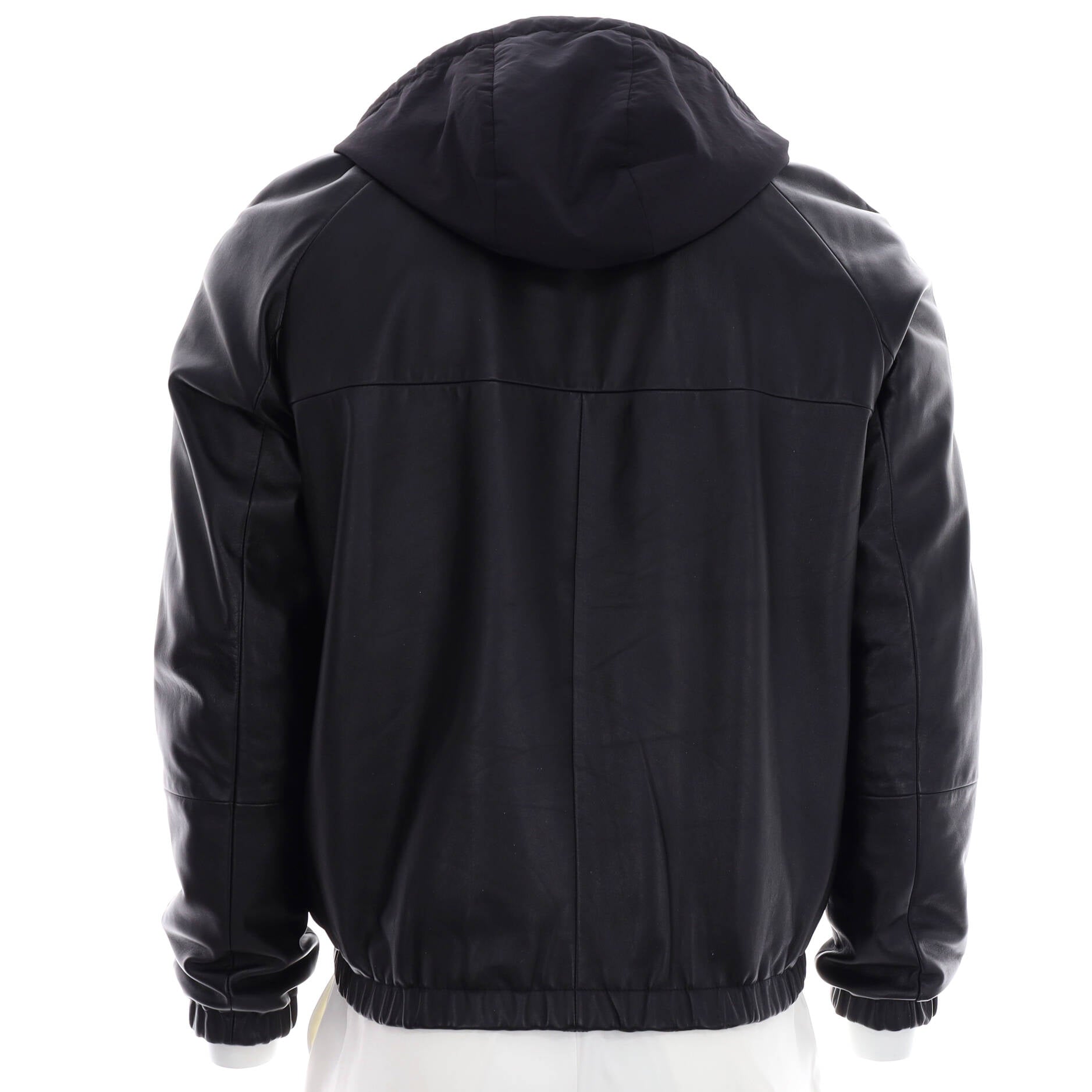 Men's Men's Zip Up Hoodie Lambskin with Cotton