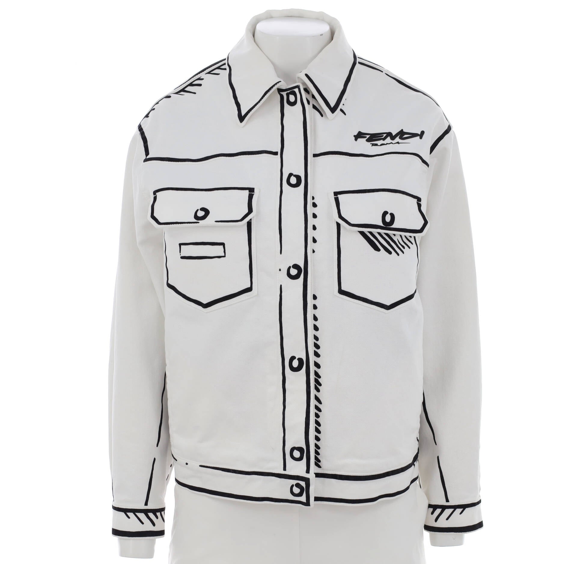 Women's California Sky Collared Jacket Printed Cotton