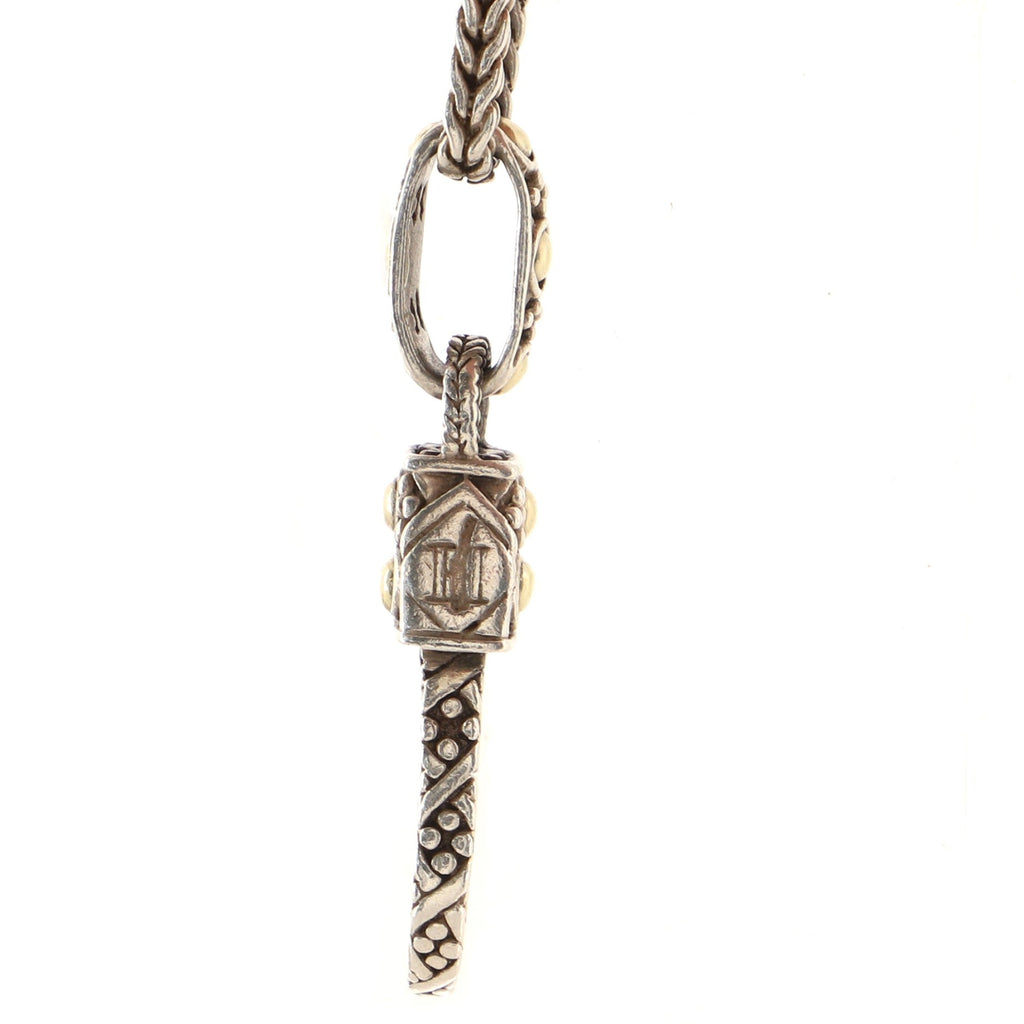 Jaisalmer Link Necklace Sterling Silver with 18K Yellow Gold