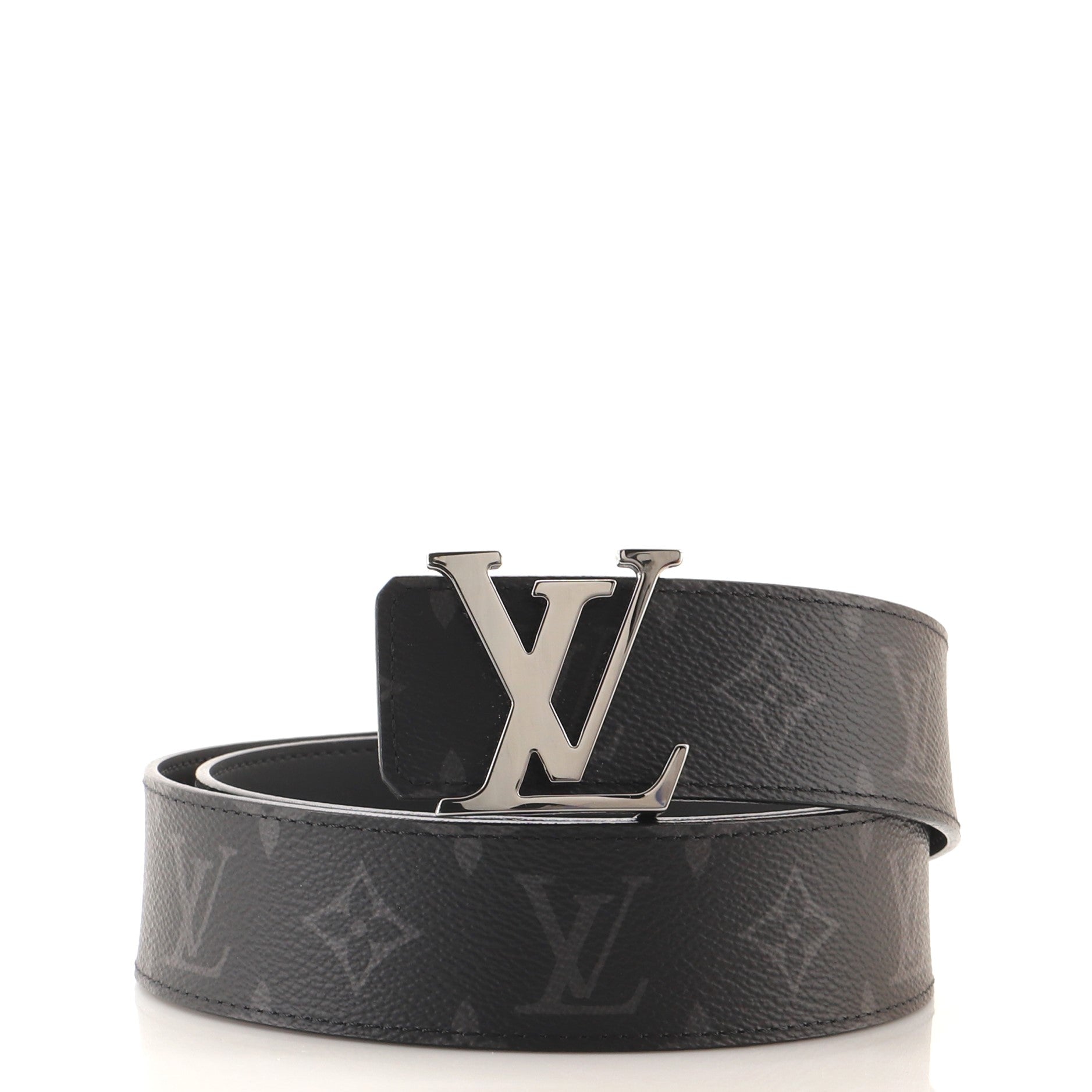 LV Initiales Reversible Belt Monogram Eclipse Canvas Wide 90