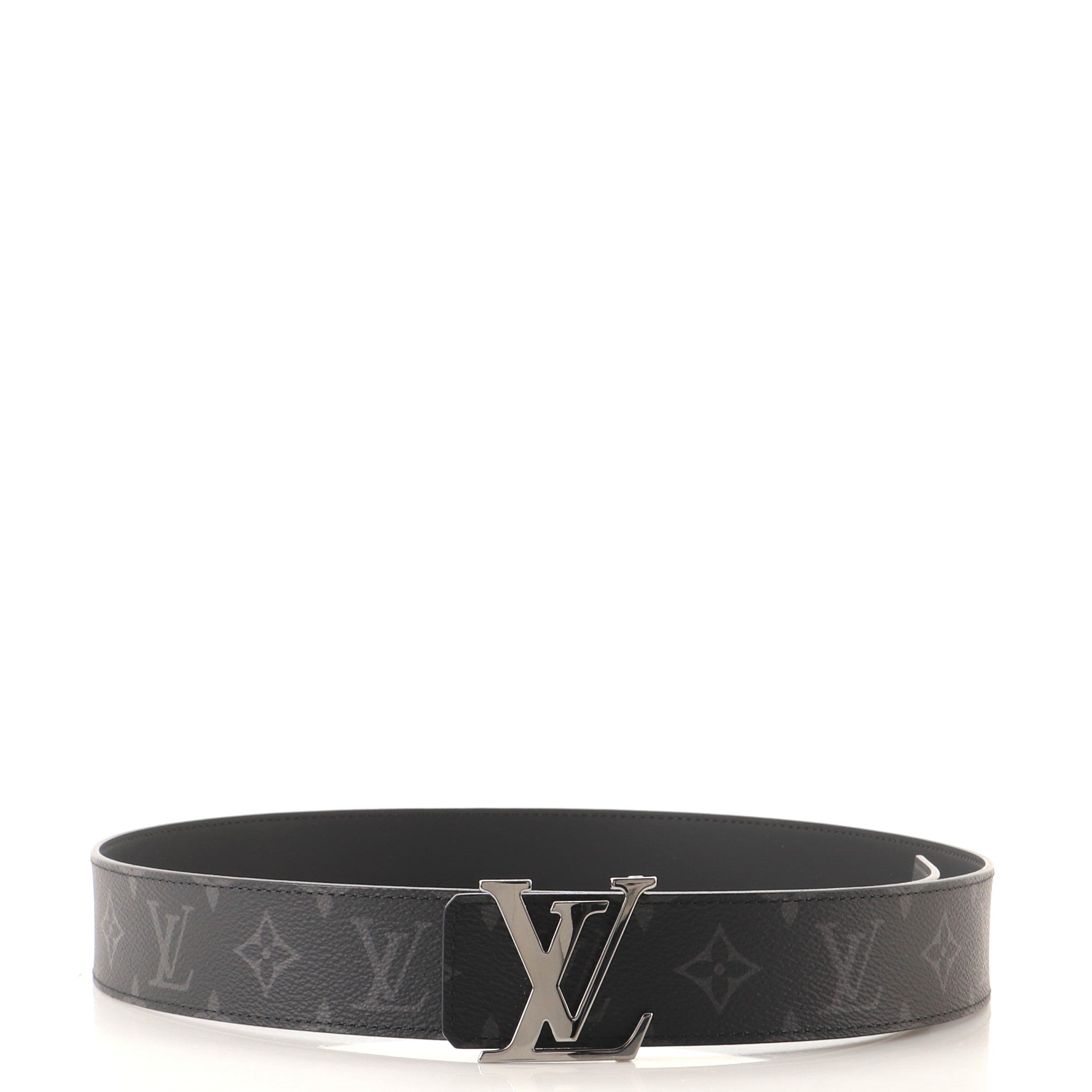 LV Initiales Reversible Belt Monogram Eclipse Canvas Wide 90