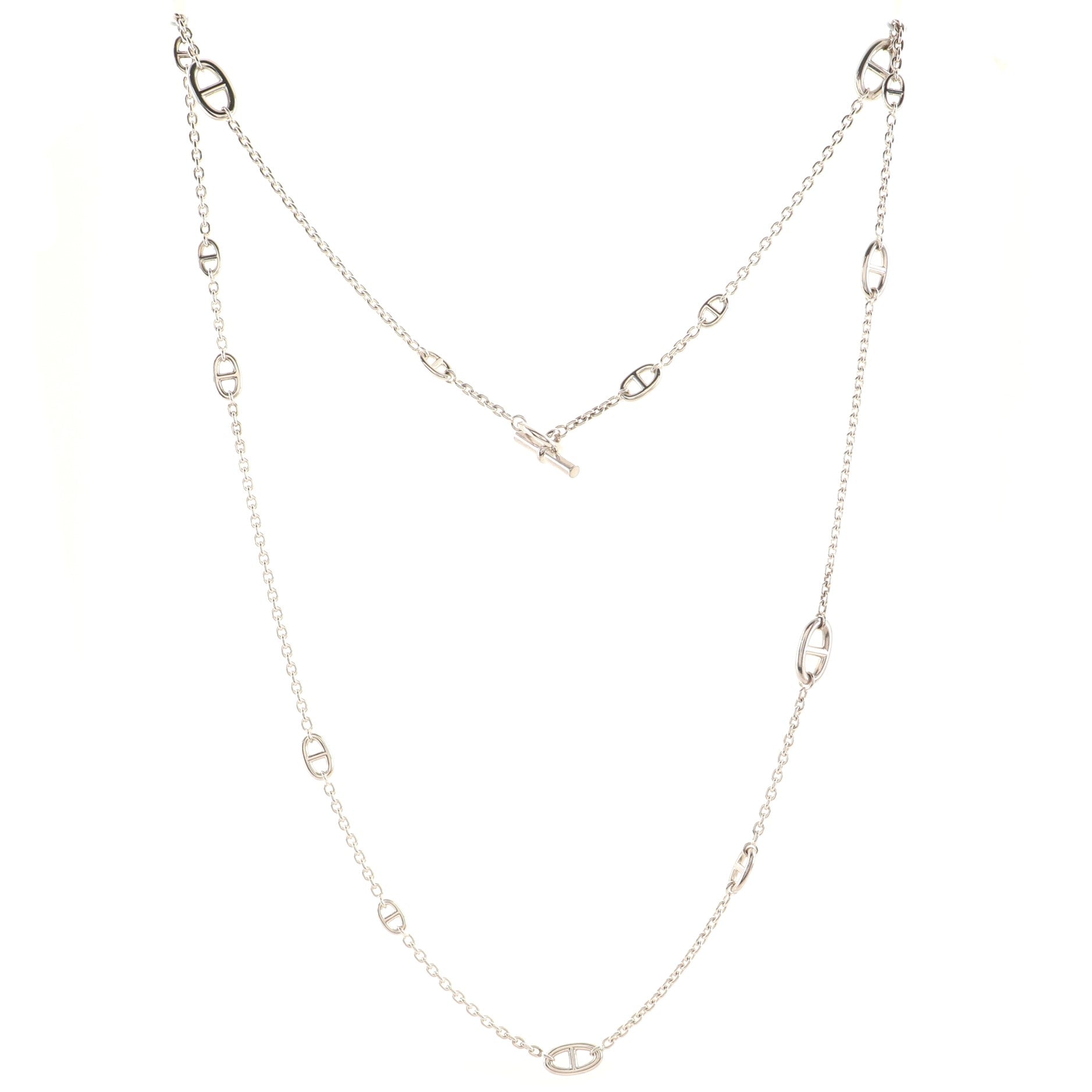Farandole Long Necklace Sterling Silver 120