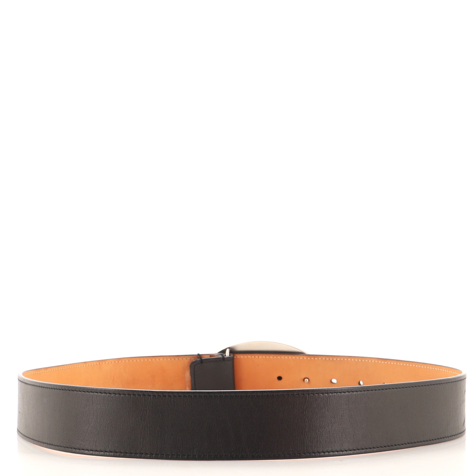 El Dorado Oval Buckle Belt Leather Wide 95