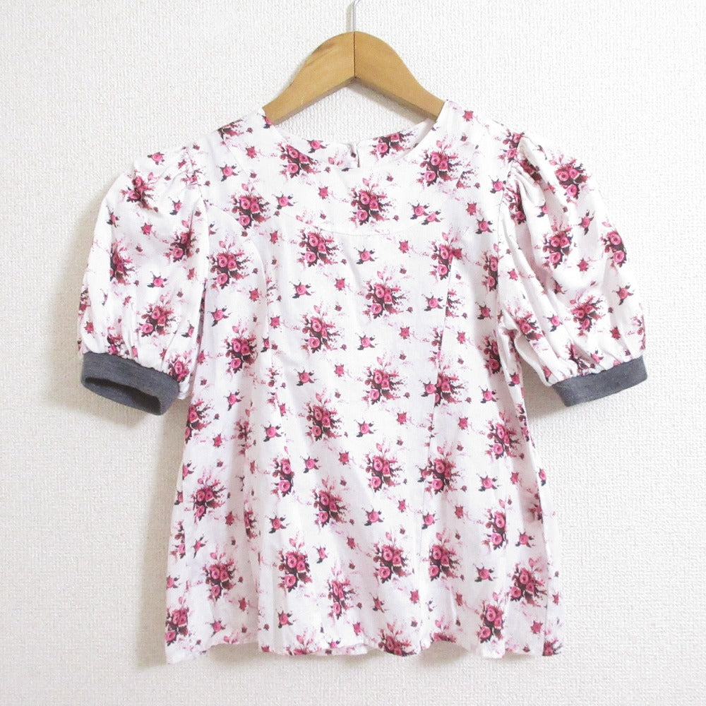 Christian Dior Rose Print Short Sleeve Pullover