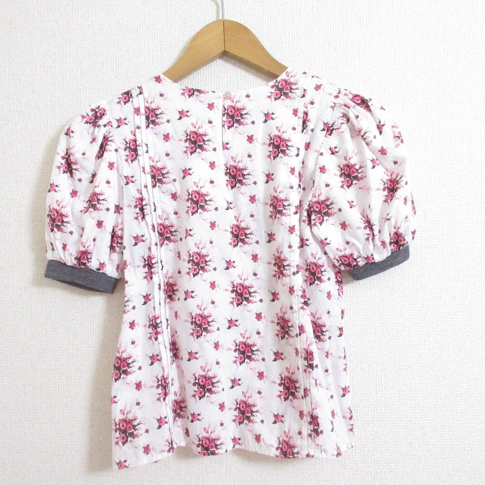 Christian Dior Rose Print Short Sleeve Pullover