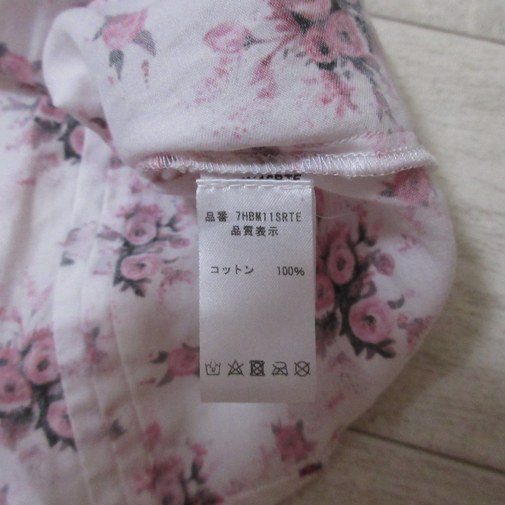 Christian Dior Rose Print Short Sleeve Pullover