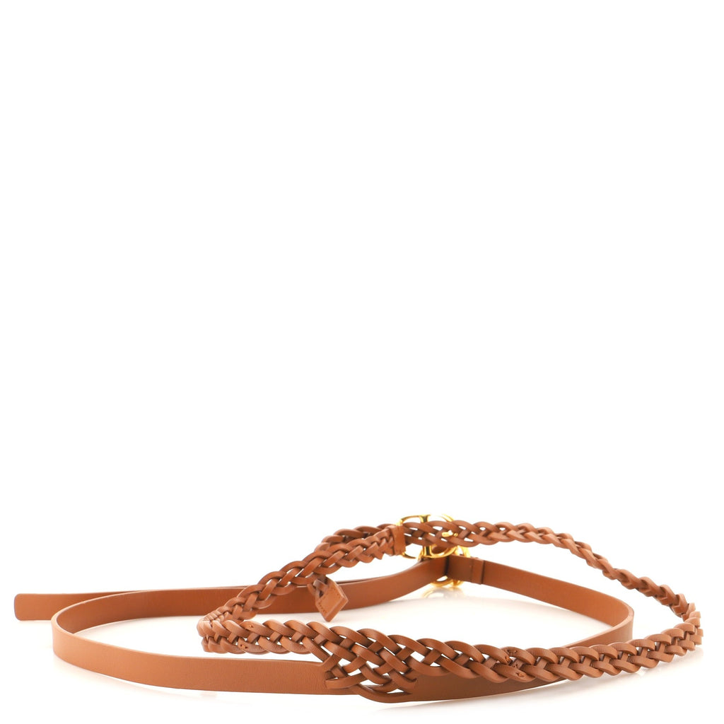 DiorDouble Belt Braided Leather Thin 75