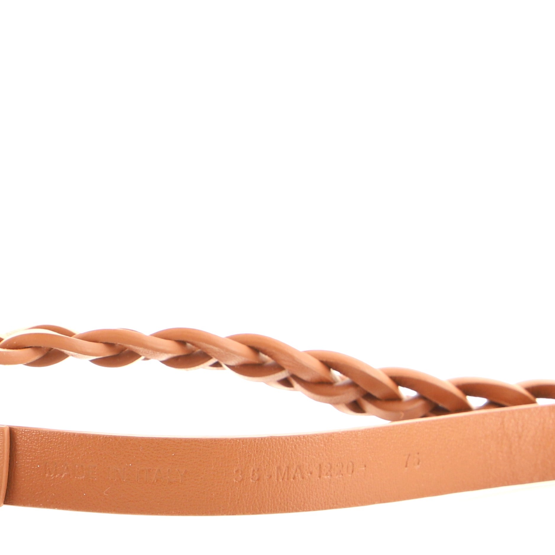 DiorDouble Belt Braided Leather Thin 75