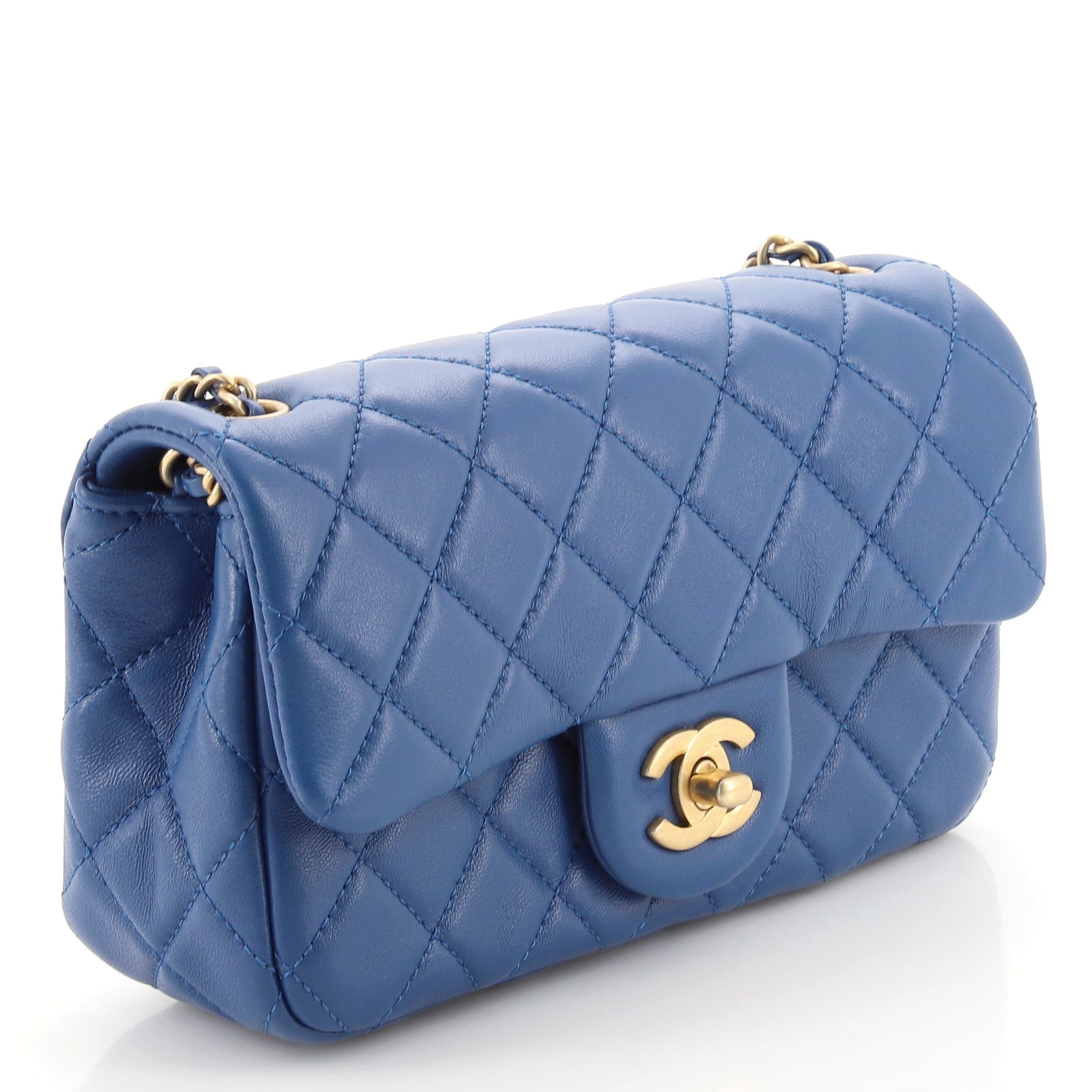 Pearl Crush Flap Bag Quilted Lambskin Mini