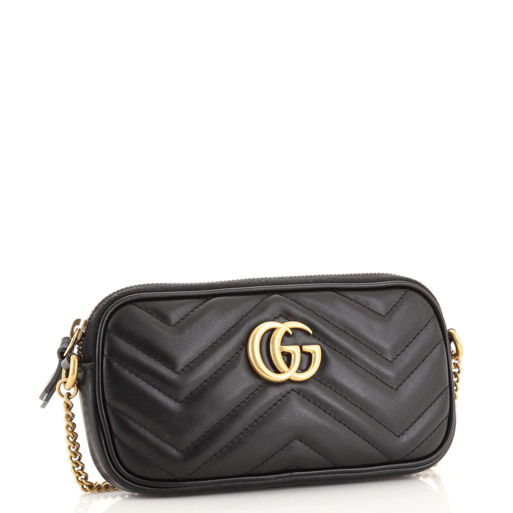 GG Marmont Chain Crossbody Bag Matelasse Leather Mini
