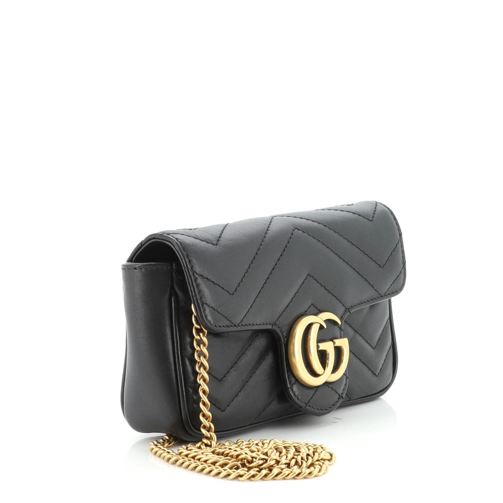 GG Marmont Flap Bag Matelasse Leather Super Mini