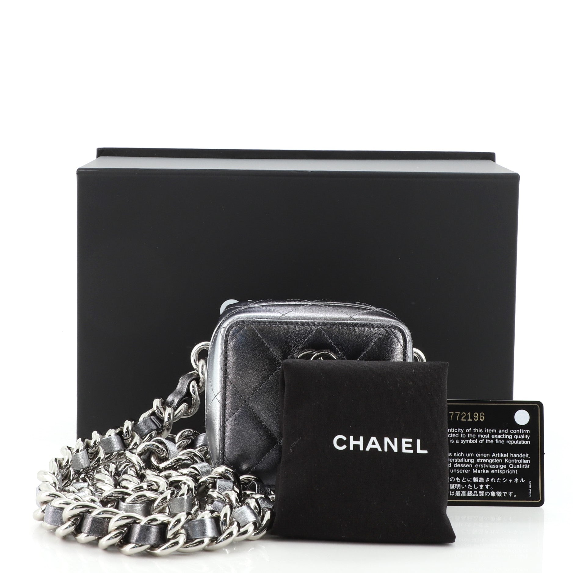 Like A Wallet Clutch With Chain Quilted Gradient Metallic Lambskin Small