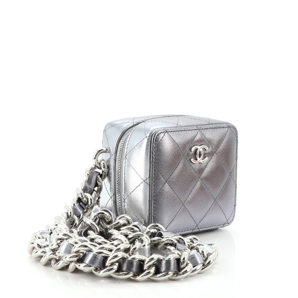 Like A Wallet Clutch With Chain Quilted Gradient Metallic Lambskin Small