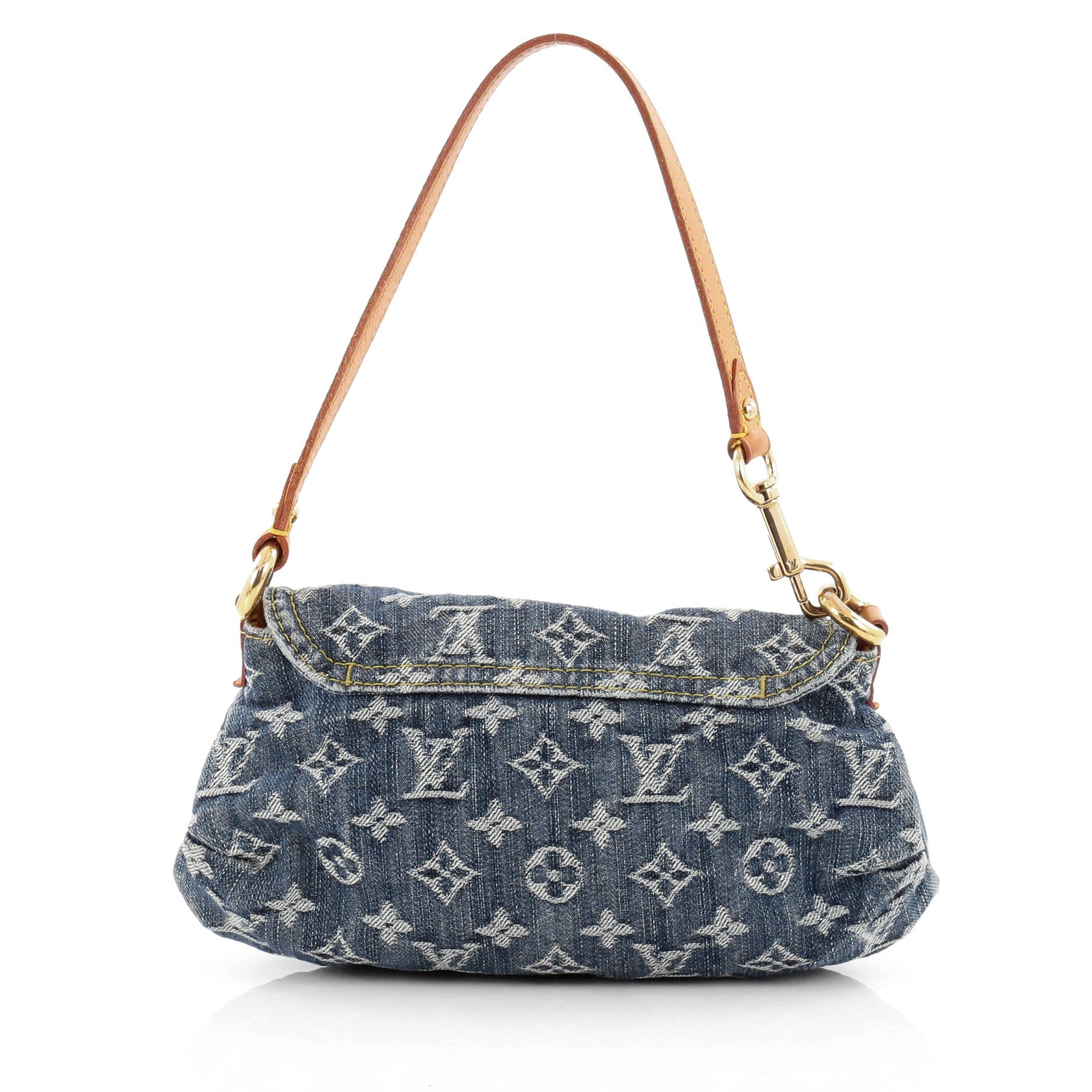 Pleaty Handbag Denim Mini
