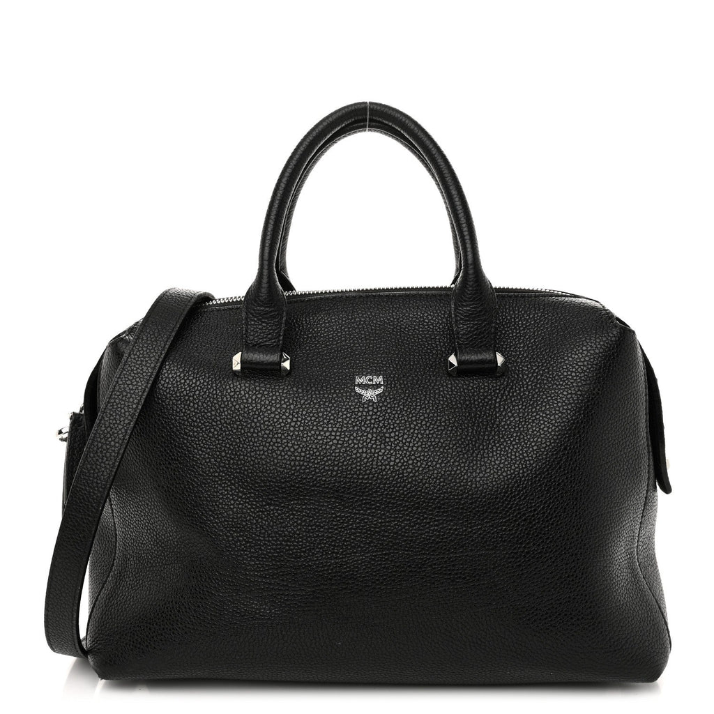Grained Calfskin Medium Ella Boston Black