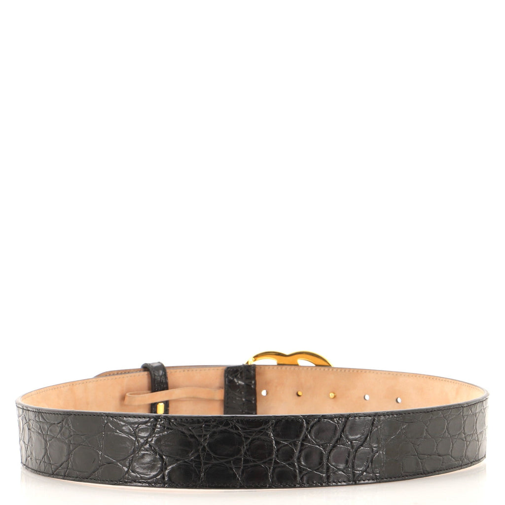 GG Marmont Belt Crocodile Wide 85