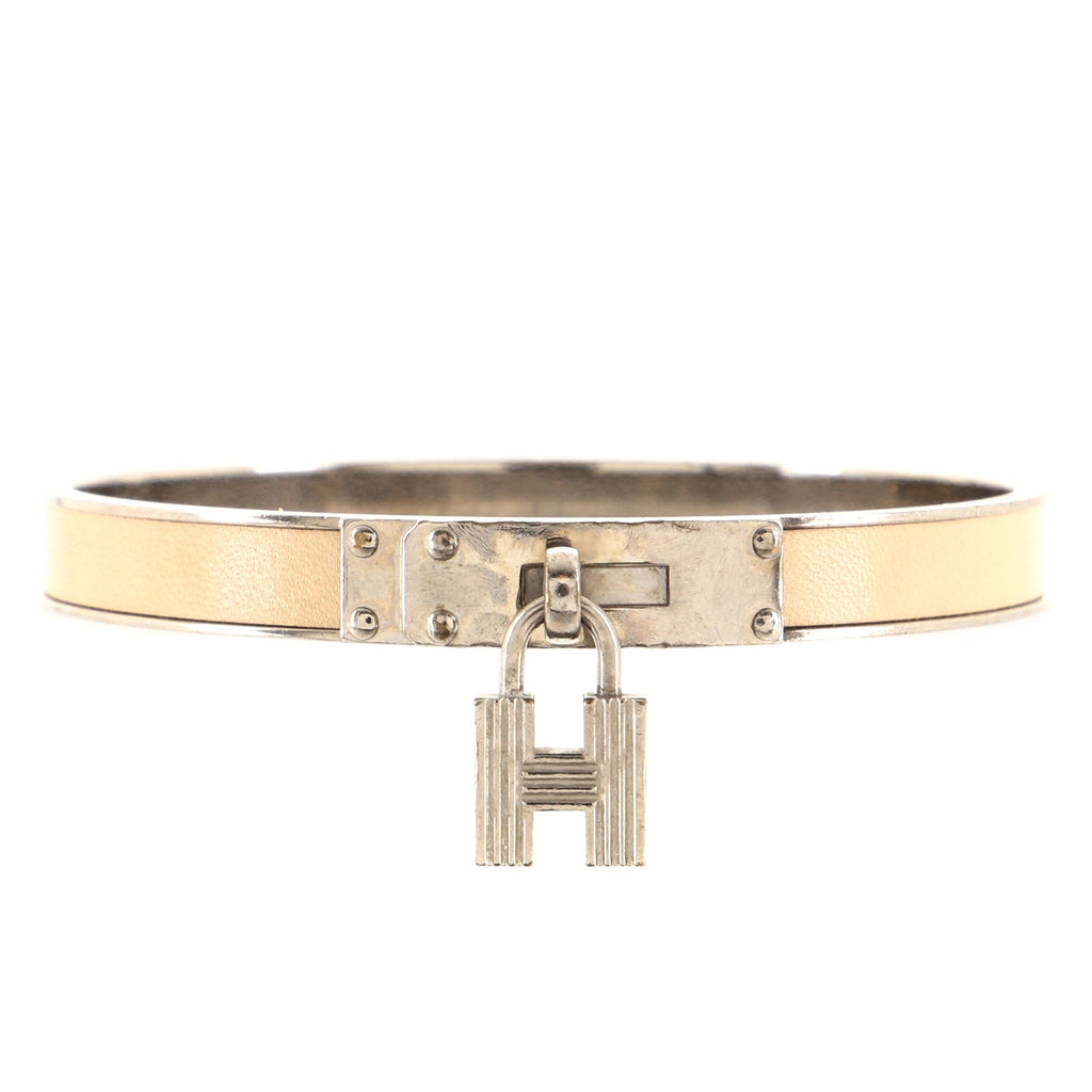 Kelly Lock Cadena Bracelet Metal and Leather